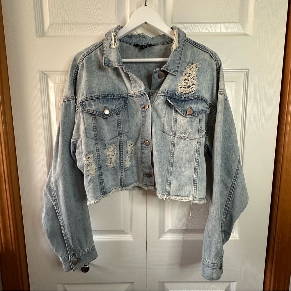 Project Runway Cropped Denim Jacket